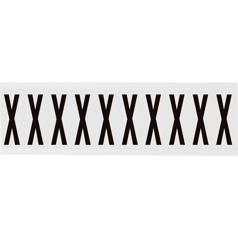 Brady NL-W225-X Identical numbers and letters on one card for indoor use 234486