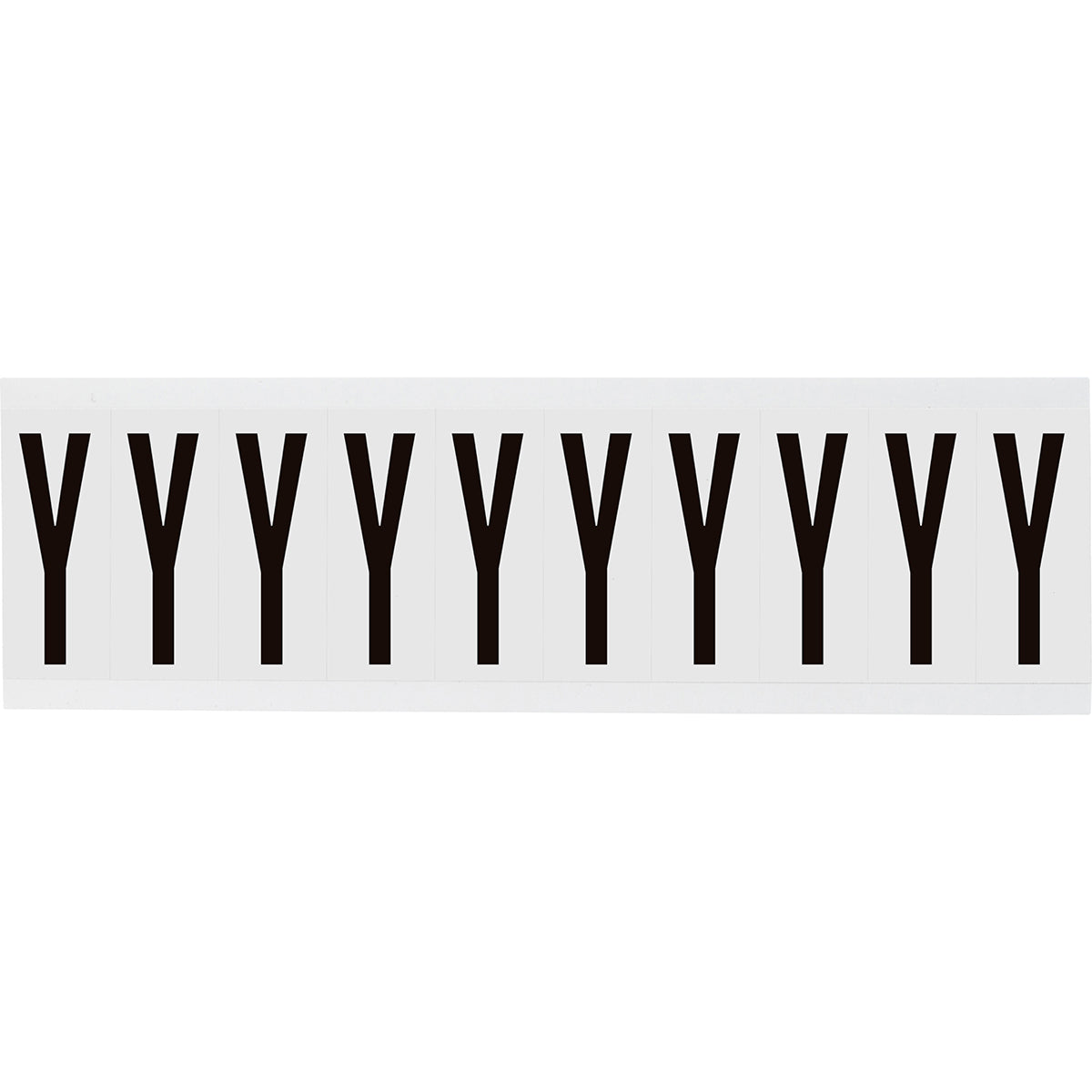 Brady NL-W225-Y Identical numbers and letters on one card for indoor use 234487