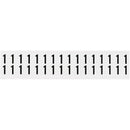 Brady NL-W75-1 Identical numbers and letters on one card for indoor use 234254