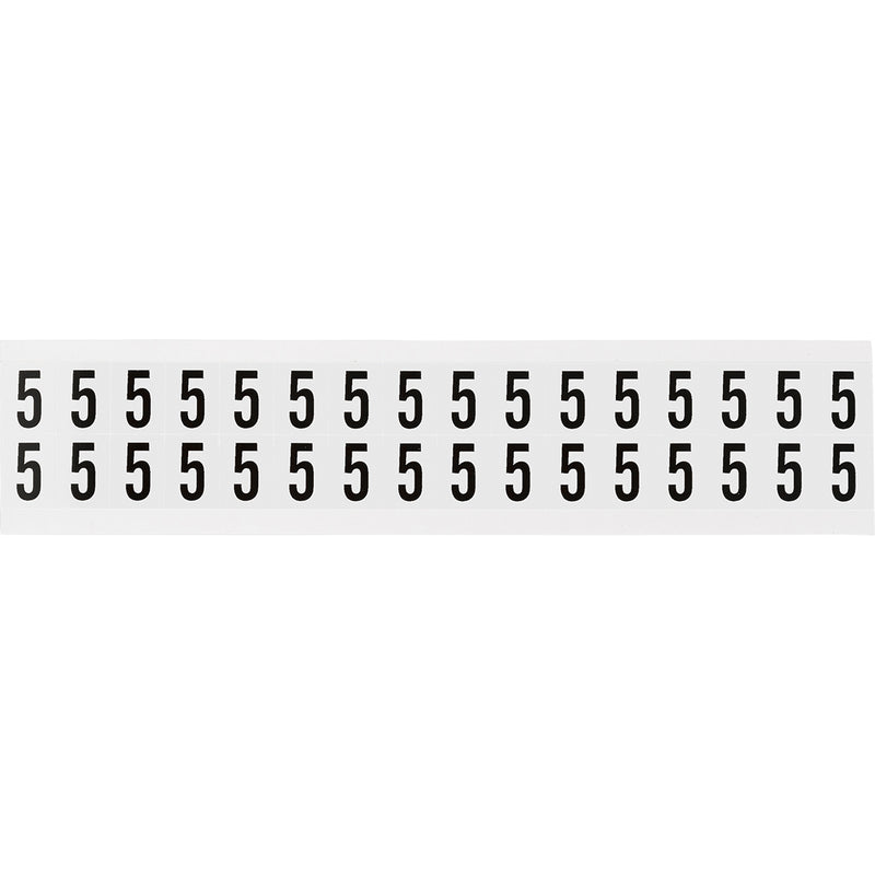 Brady NL-W75-5 Identical numbers and letters on one card for indoor use 234258