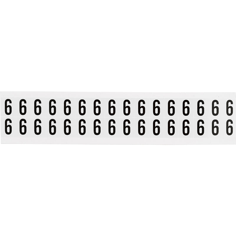 Brady NL-W75-6 Identical numbers and letters on one card for indoor use 234259