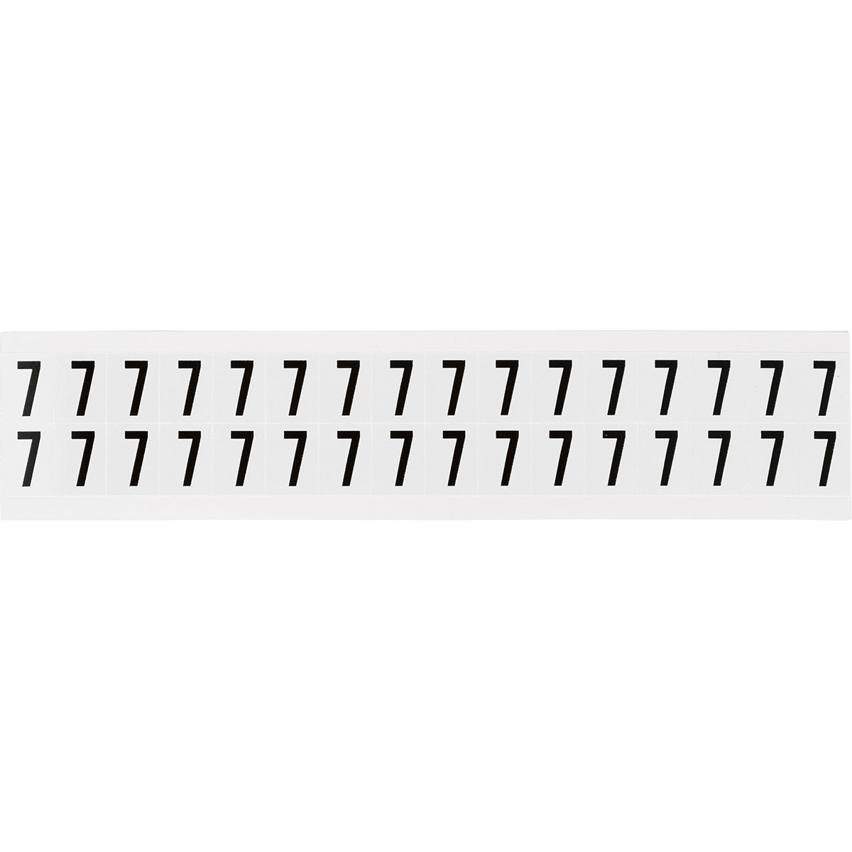 Brady NL-W75-7 Identical numbers and letters on one card for indoor use 234260