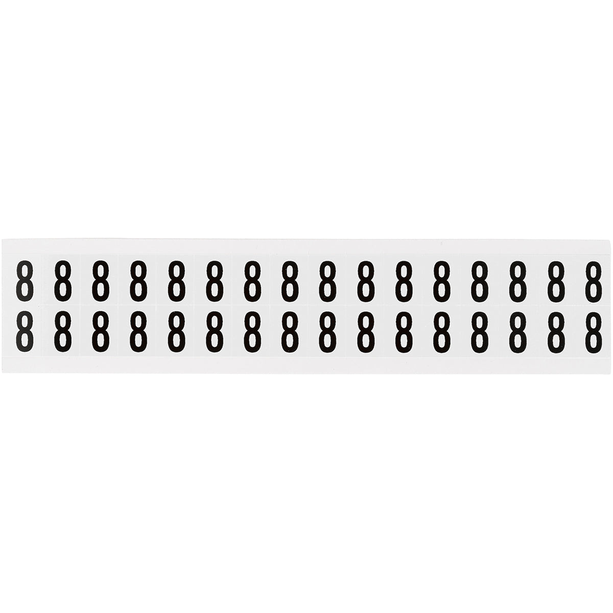 Brady NL-W75-8 Identical numbers and letters on one card for indoor use 234261