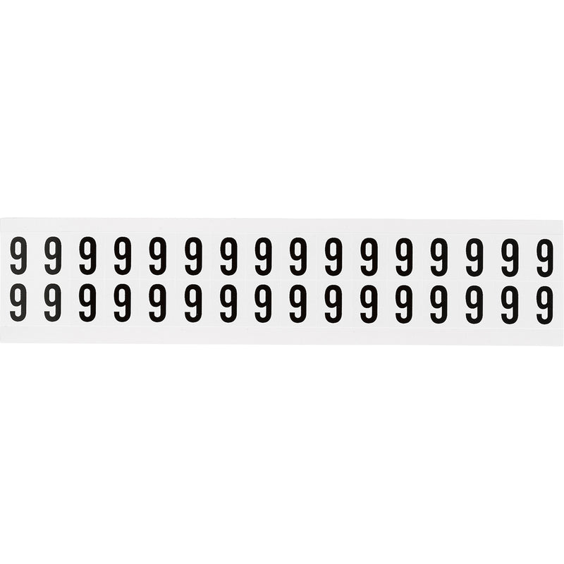 Brady NL-W75-9 Identical numbers and letters on one card for indoor use 234262