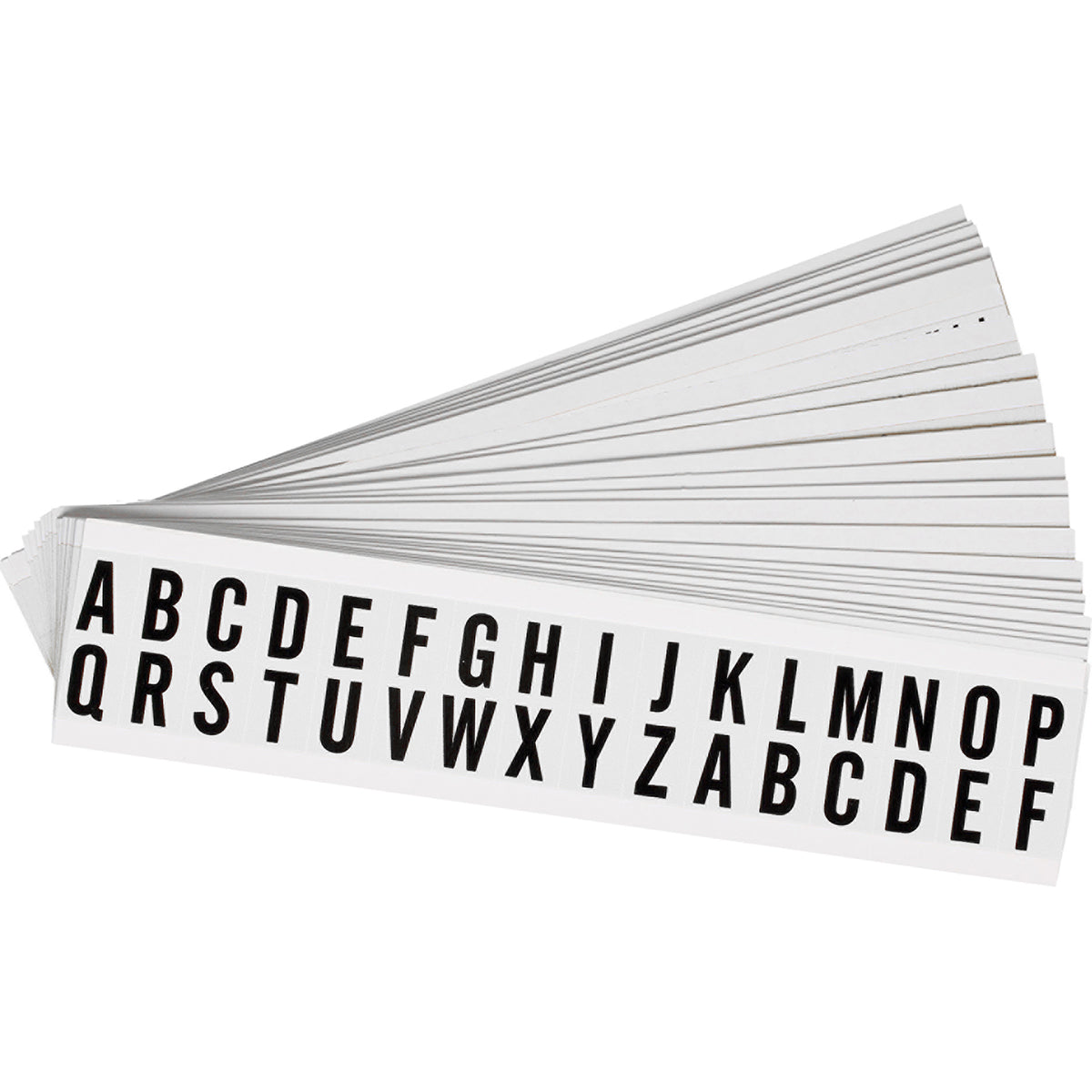 Brady NL-W75 A-Z Identical numbers and letters on one card for indoor use 234252