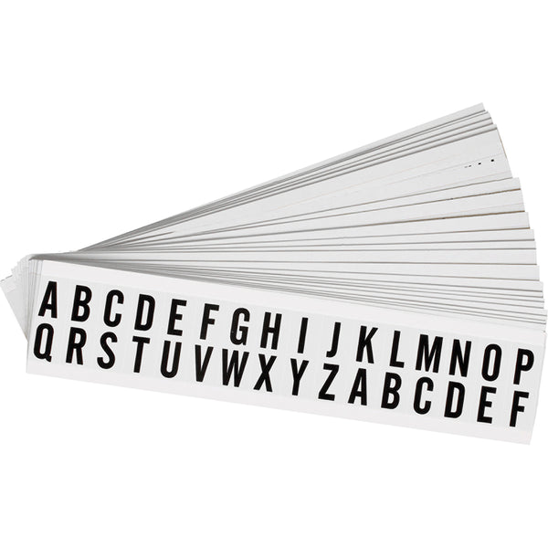 Brady NL-W75-NC Identical numbers and letters on one card for indoor use 234293
