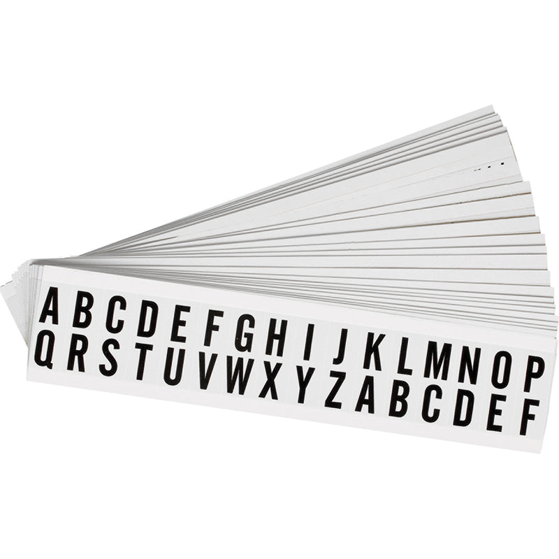 Brady NL-W75 A-Z Identical numbers and letters on one card for indoor use 234252