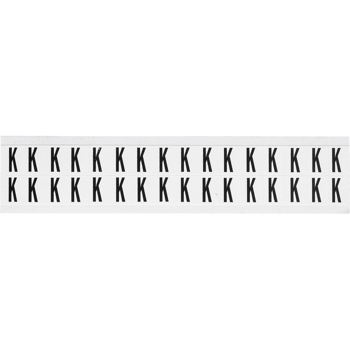 Brady NL-W75-K Identical numbers and letters on one card for indoor use 234273