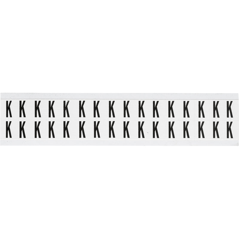 Brady NL-W75-K Identical numbers and letters on one card for indoor use 234273