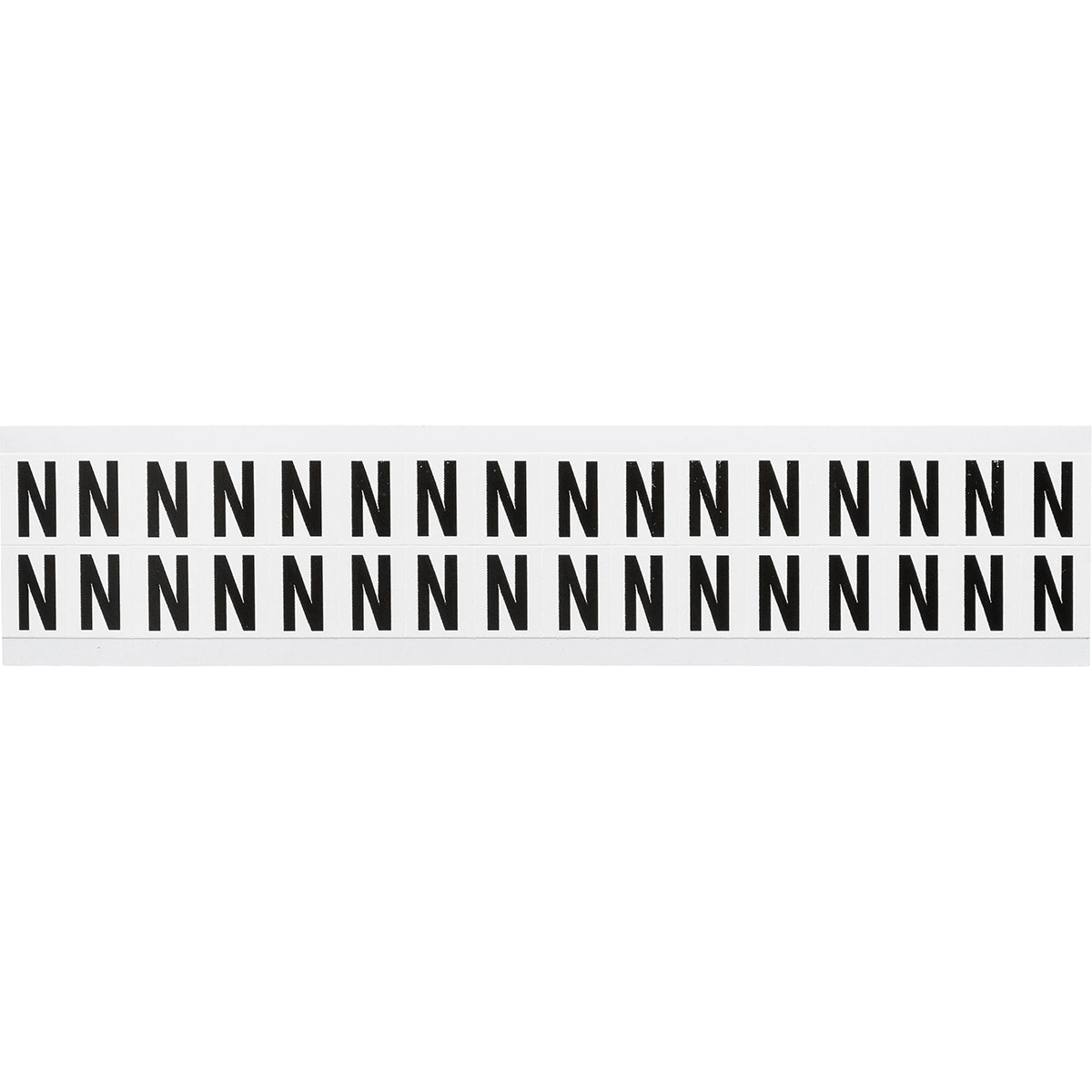 Brady NL-W75-N Identical numbers and letters on one card for indoor use 234276