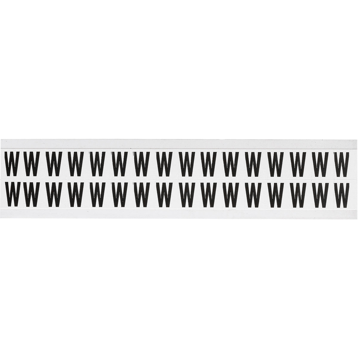 Brady NL-W75-W Identical numbers and letters on one card for indoor use 234285