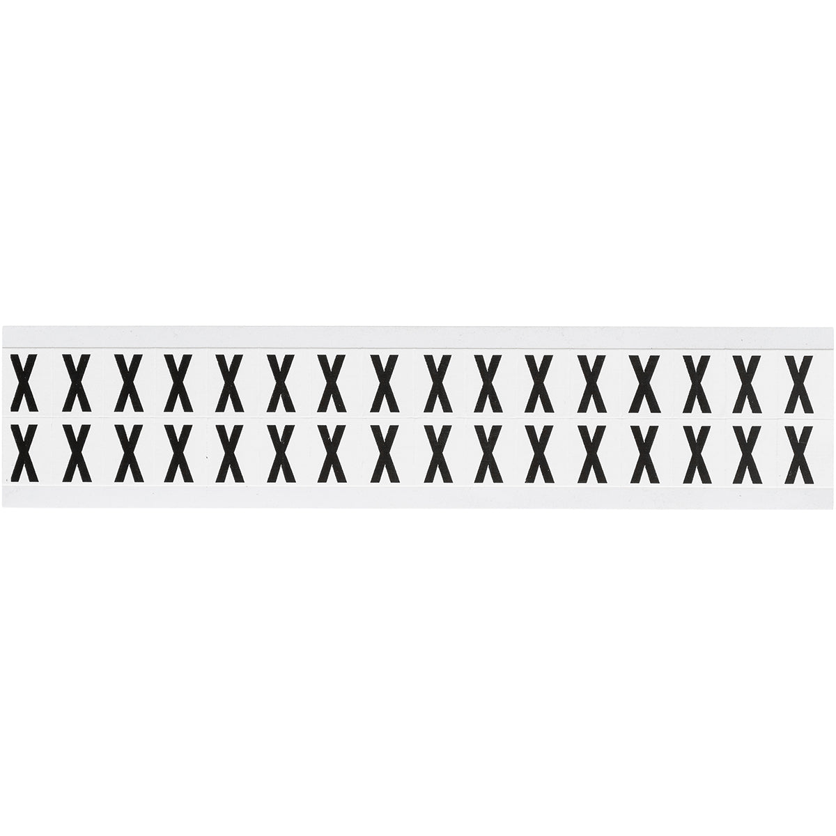 Brady NL-W75-X Identical numbers and letters on one card for indoor use 234286