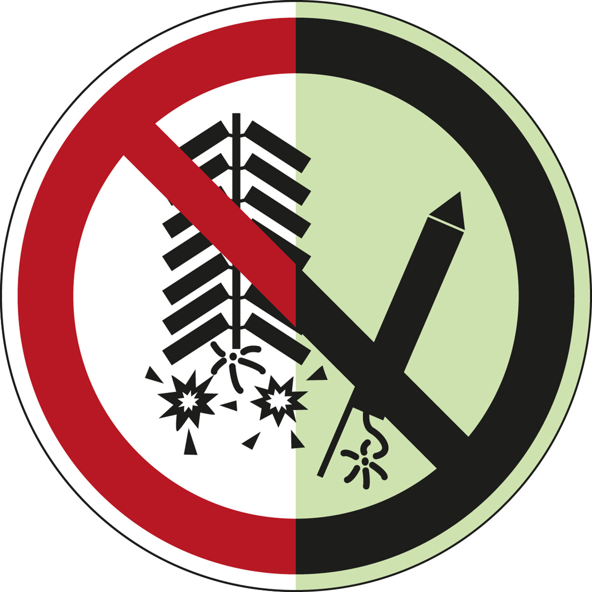 Brady P/P040/Nt/Pp-Pholumb-Dia150-1 ISO Safety Sign - Do not set off fireworks 196811