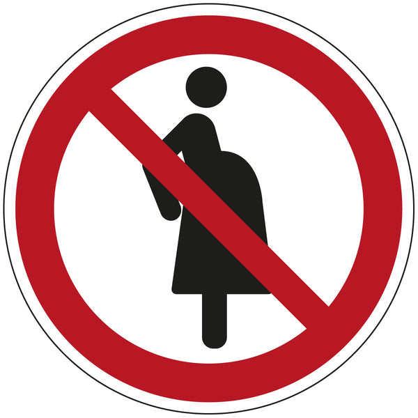 Brady P/P042/Nt/Sav-Dia15-54 ISO Safety Sign - Not for pregnant women 197019
