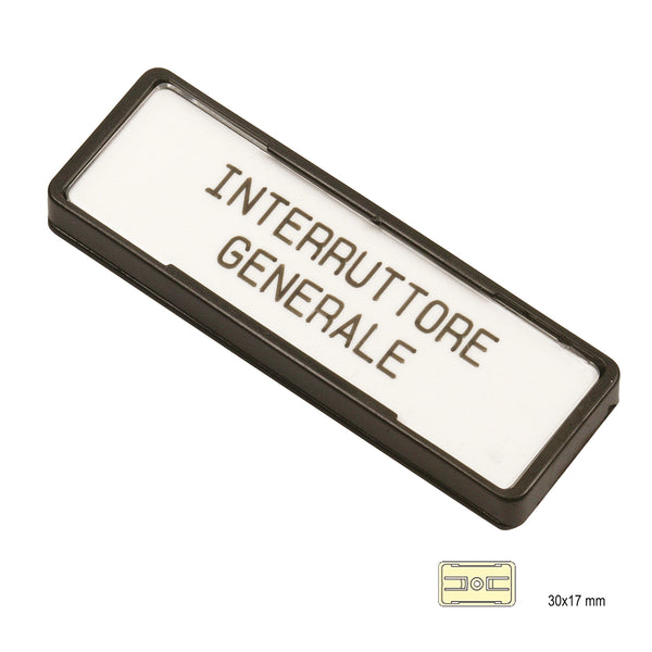 Brady TAG HOLDER 17X30 NON ADHESIVE 17x30 non adhesive plate holder for T1527B P1730N