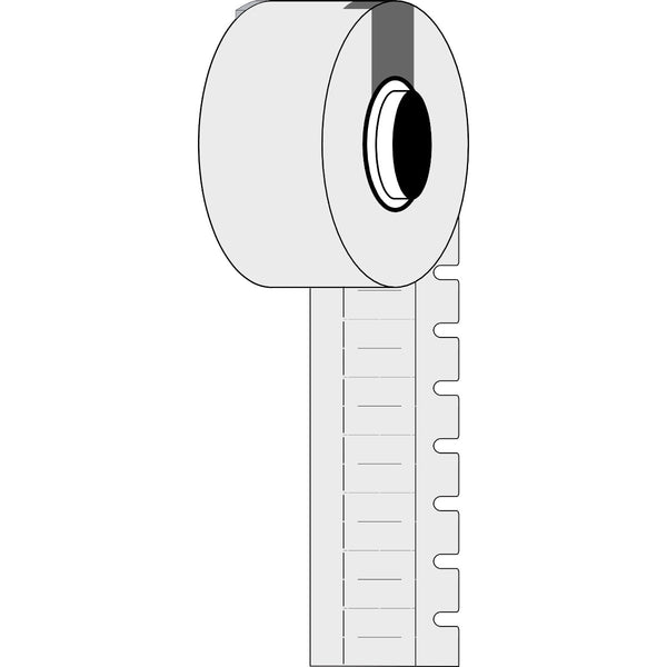 Brady M6-10x4.2-7597-WT DuraSleeve Wire Marking Inserts for M611, M610 and M710 312050