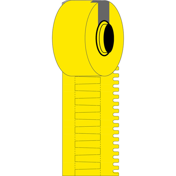 Brady M6-15x4.2-7596-YL DuraSleeve Wire Marking Inserts for M611, M610 and M710 312189