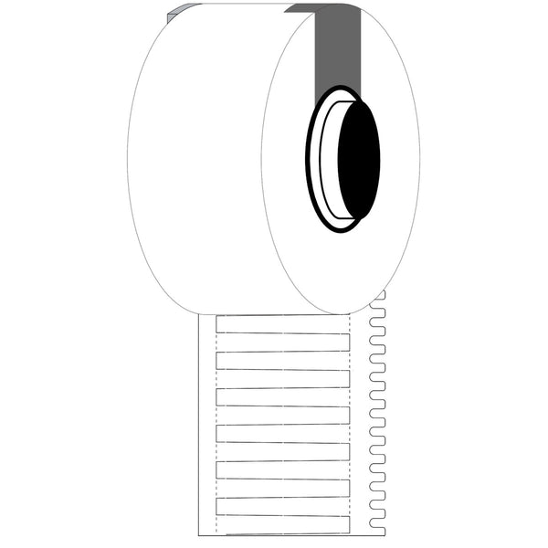 Brady M6-30x4.2-7596-WT DuraSleeve Wire Marking Inserts for M611, M610 and M710 312190