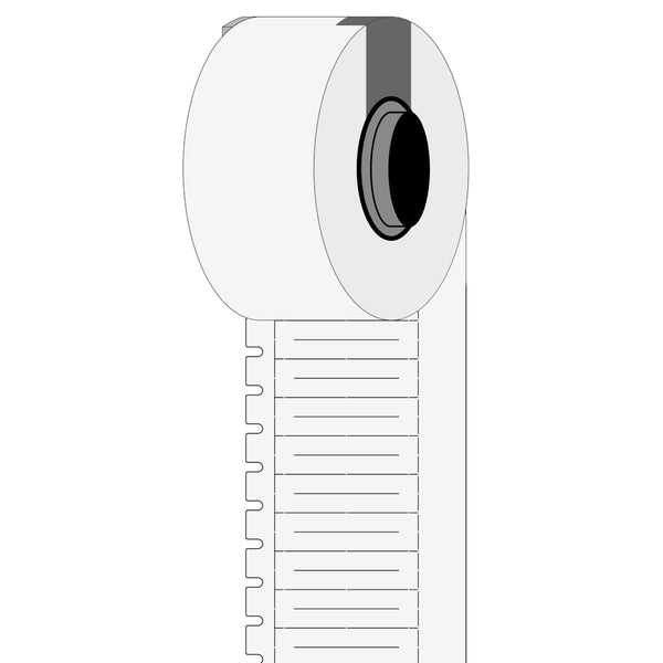 Brady M6-30x4.2-7597-WT DuraSleeve Wire Marking Inserts for M611, M610 and M710 312097