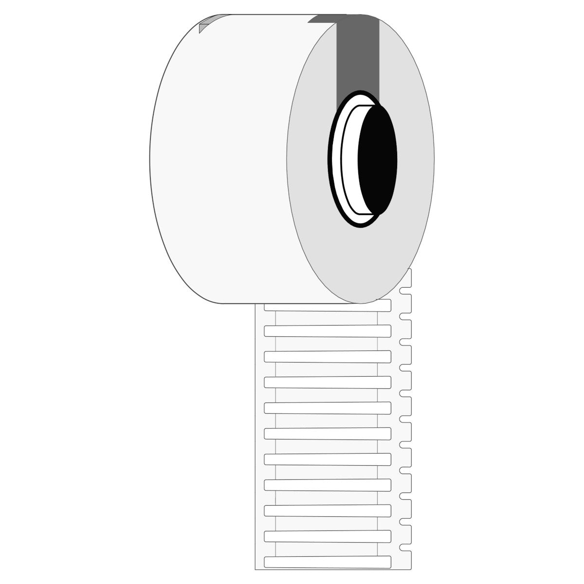 Brady M6-30x4.4-7696-WT Rigid DuraSleeve Inserts for M611, M610 and M710 312100