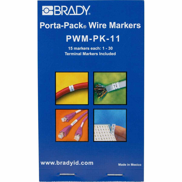 Brady PWM-PK-11 Porta-Pack Wire Marker Books 031211