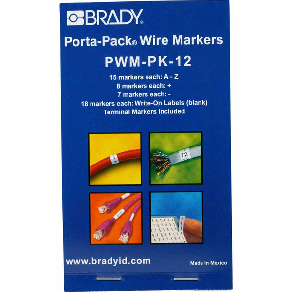 Brady PWM-PK-12 Porta-Pack Wire Marker Books 031212