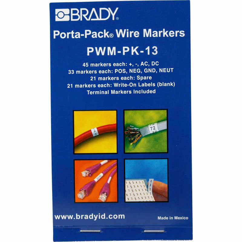 Brady PWM-PK-13 Porta-Pack Wire Marker Books 031213