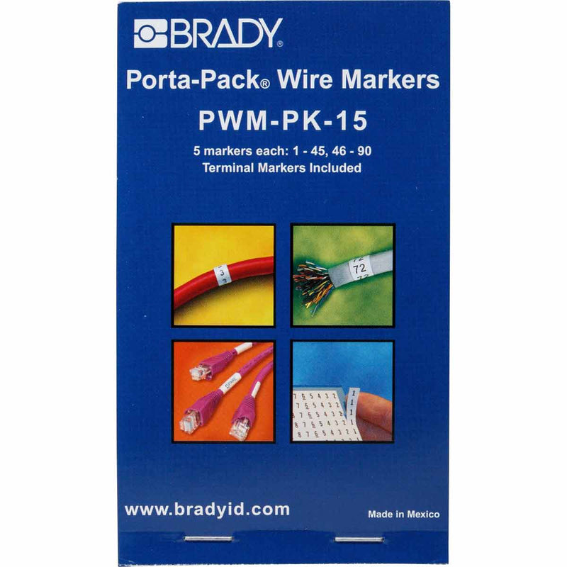 Brady PWM-PK-15 Porta-Pack Wire Marker Books 031215