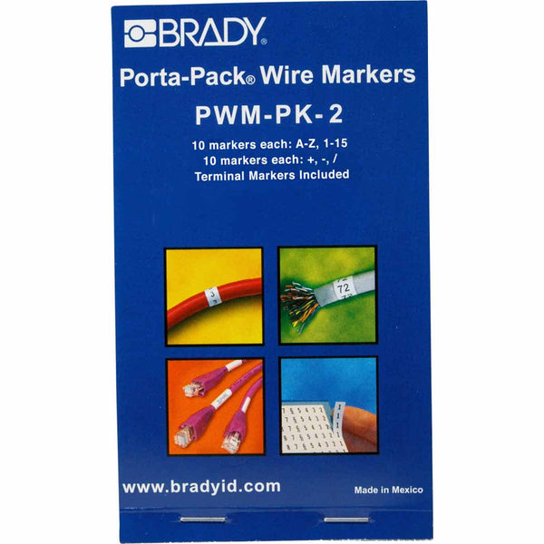 Brady PWM-PK-2 Porta-Pack Wire Marker Books 031202