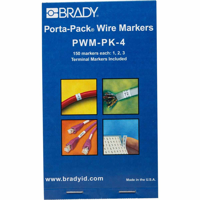 Brady PWM-PK-4 Porta-Pack Wire Marker Books 031204