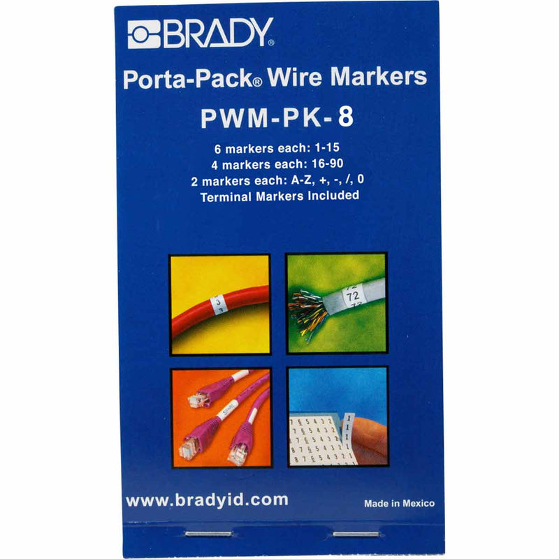 Brady PWM-PK-8 Porta-Pack Wire Marker Books 031208