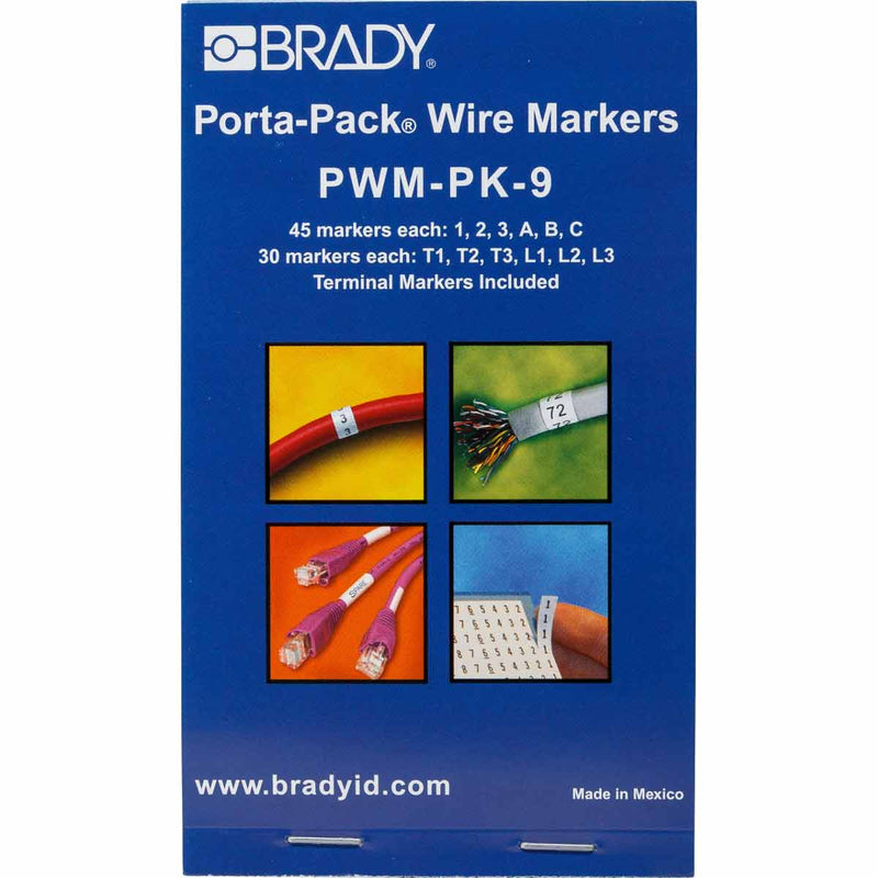 Brady PWM-PK-9 Porta-Pack Wire Marker Books 031209