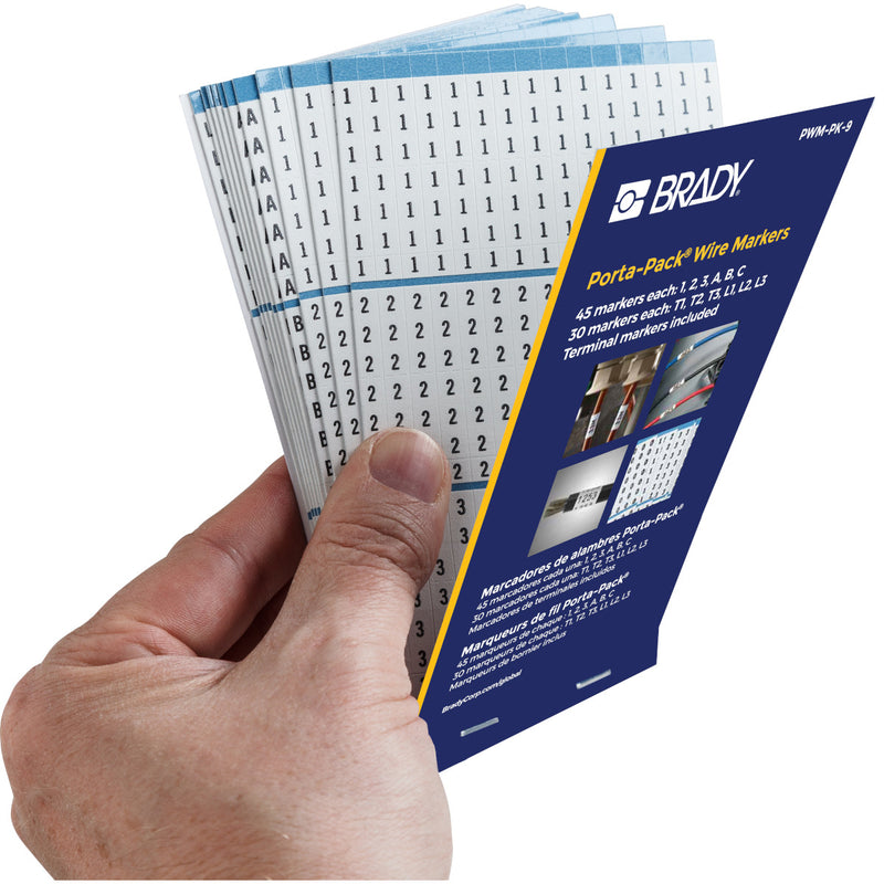 Brady PWM-PK-9 Porta-Pack Wire Marker Books 031209