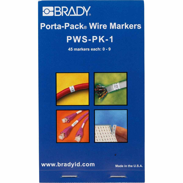 Brady PWS-PK-1 Porta-Pack Wire Marker Books - Self-laminating Markers 035551