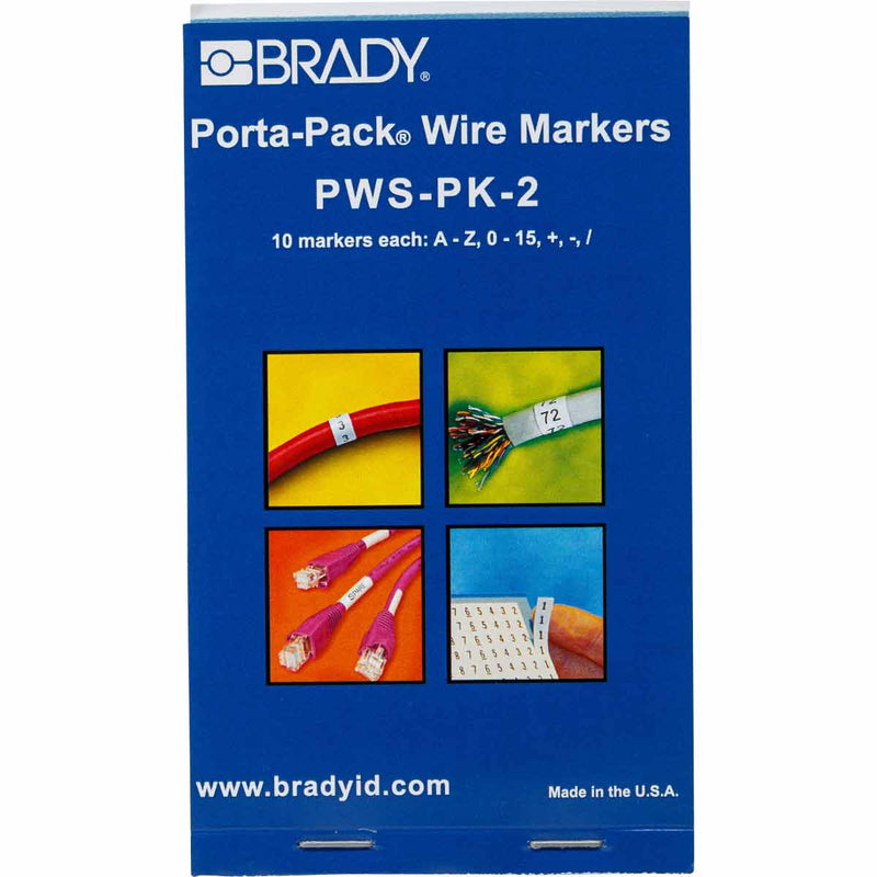 Brady PWS-PK-2 Porta-Pack Wire Marker Books - Self-laminating Markers 035552