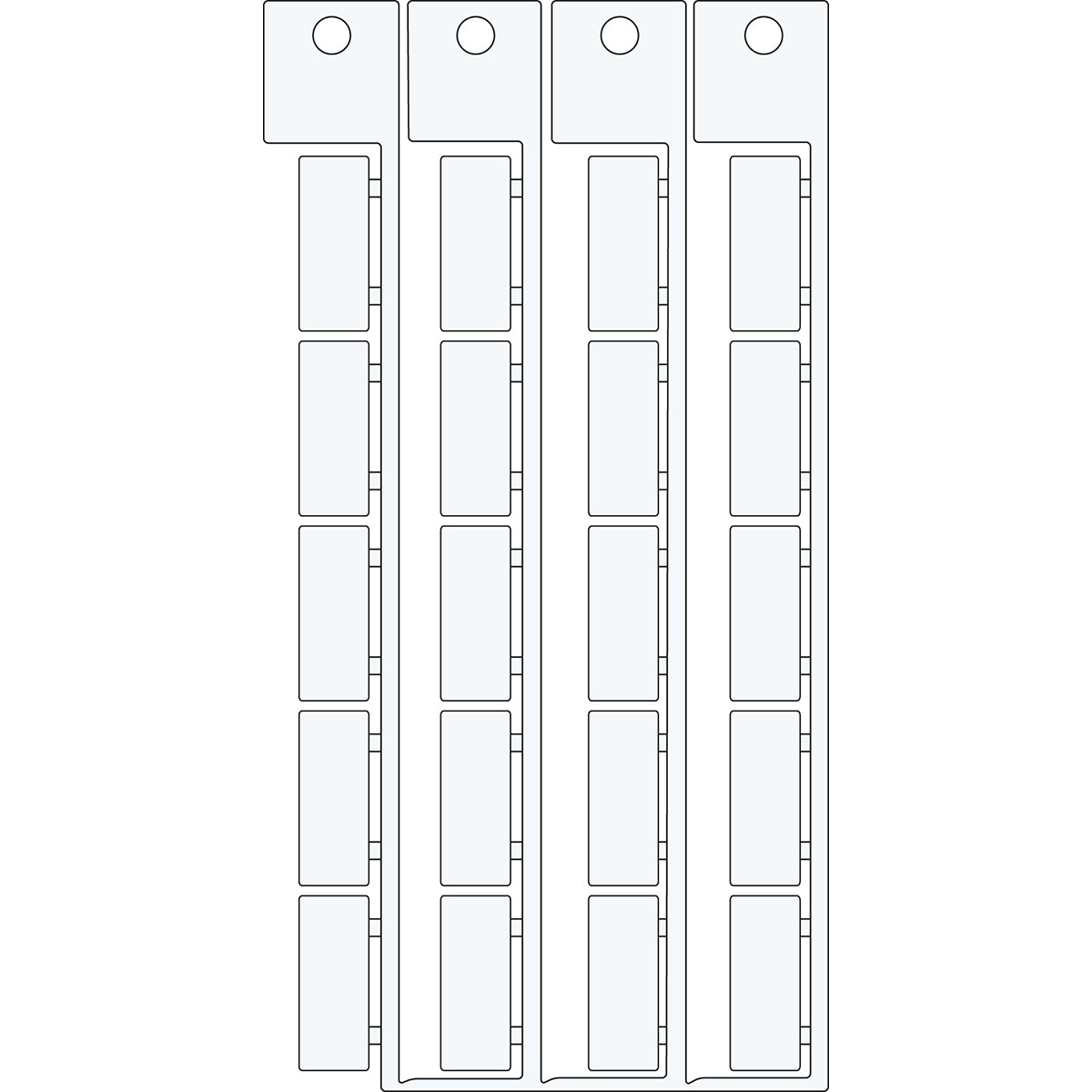 Brady TAG 8X20 ESCHA Electrical Component Tags - 8mm x 20mm SA1052