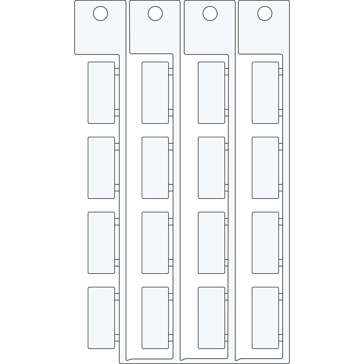 Brady TAG 8X18,5 PEPPER FUCHS Electrical Component Tags - 8mm x 18.5mm SA1054