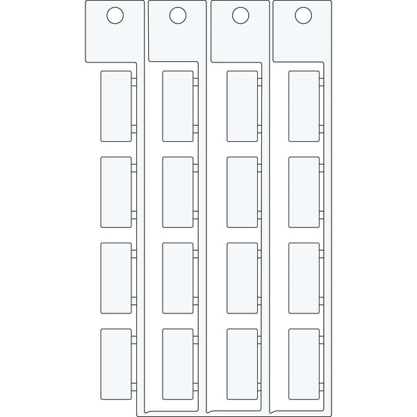 Brady TAG 8X18,5 PEPPER FUCHS Electrical Component Tags - 8mm x 18.5mm SA1054