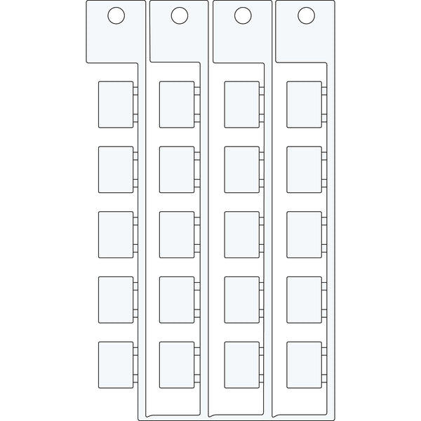 Brady TAG 9X12 LUMBERG Electrical Component Tags - 9mm x 12mm SA1060