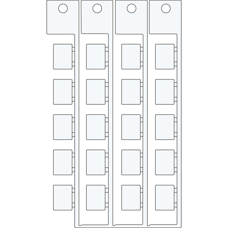 Brady TAG 9X12 LUMBERG Electrical Component Tags - 9mm x 12mm SA1060