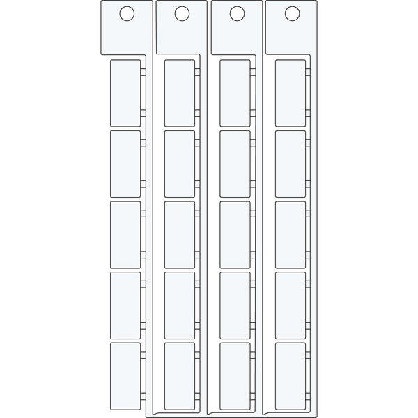 Brady TAG 9X20 LUMBERG Electrical Component Tags - 9mm x 20mm SA1062