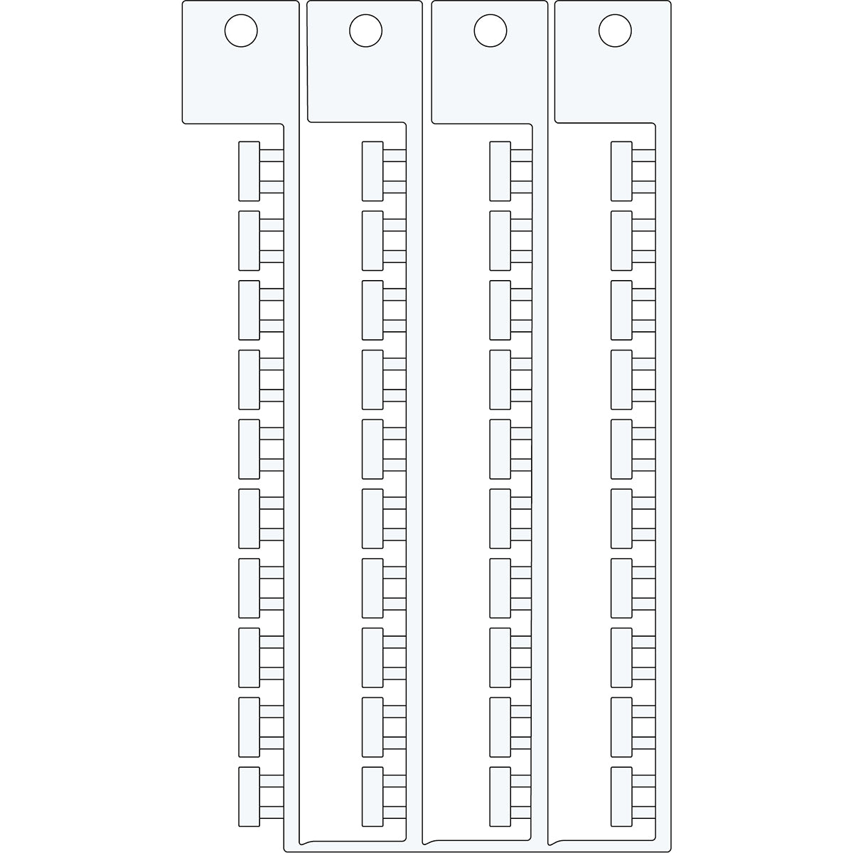Brady MFC-10x5-WT-BFF Electrical Component Tags - 10mm x 5mm SA10X5