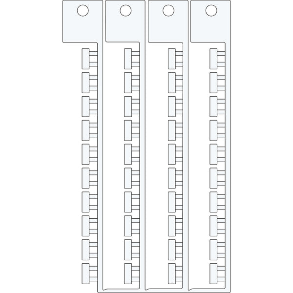 Brady MFC-10x5-WT-BFF Electrical Component Tags - 10mm x 5mm SA10X5