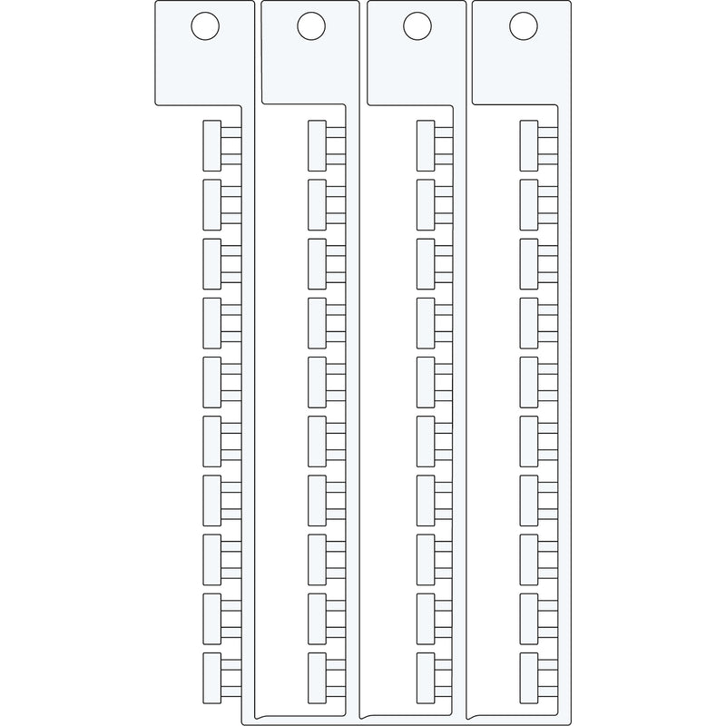 Brady MFC-10x5-WT-BFF Electrical Component Tags - 10mm x 5mm SA10X5