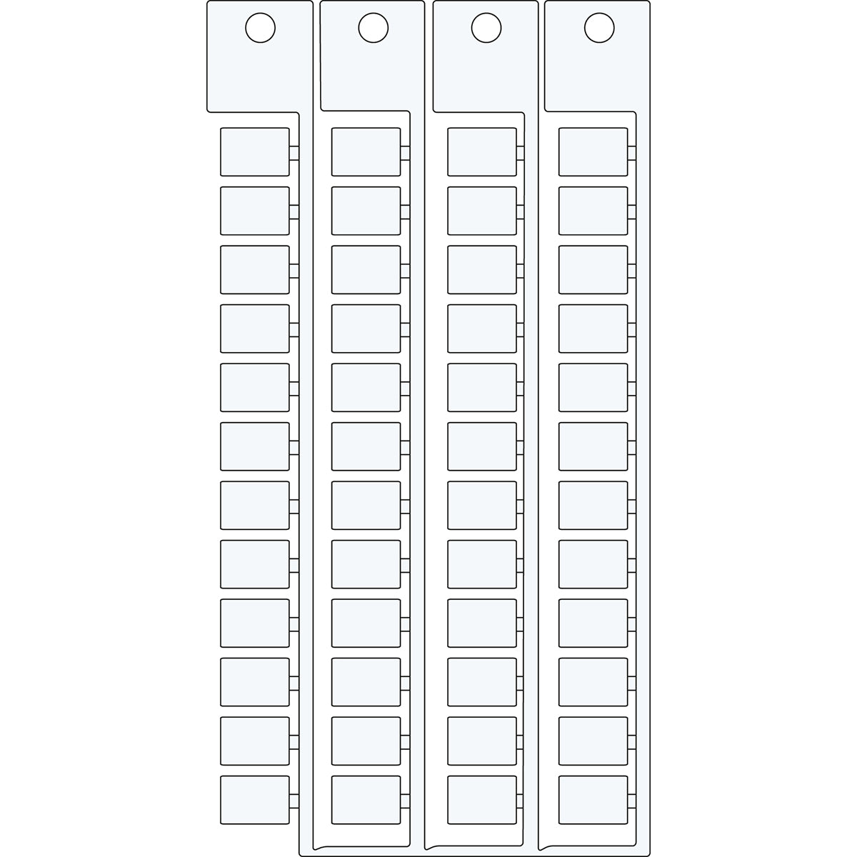 Brady MFC-10x7-WT-SNSS Electrical Component Tags - 10mm x 7mm SA10X7