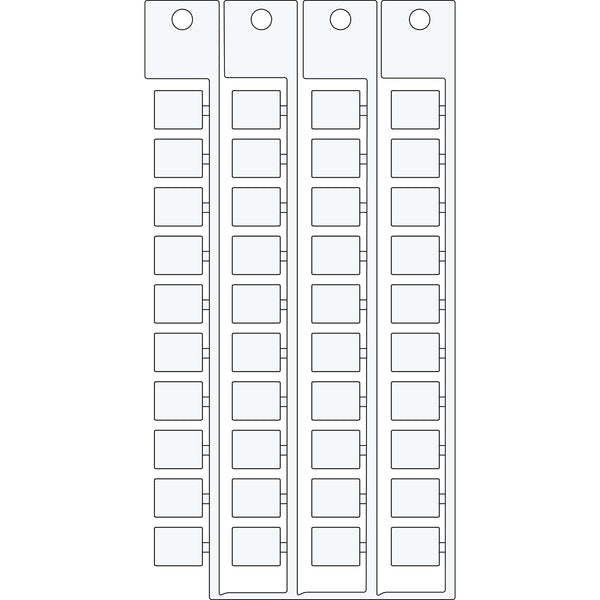 Brady MFC-10x8-WT-SASI Electrical Component Tags - 10mm x 8mm SA10X8