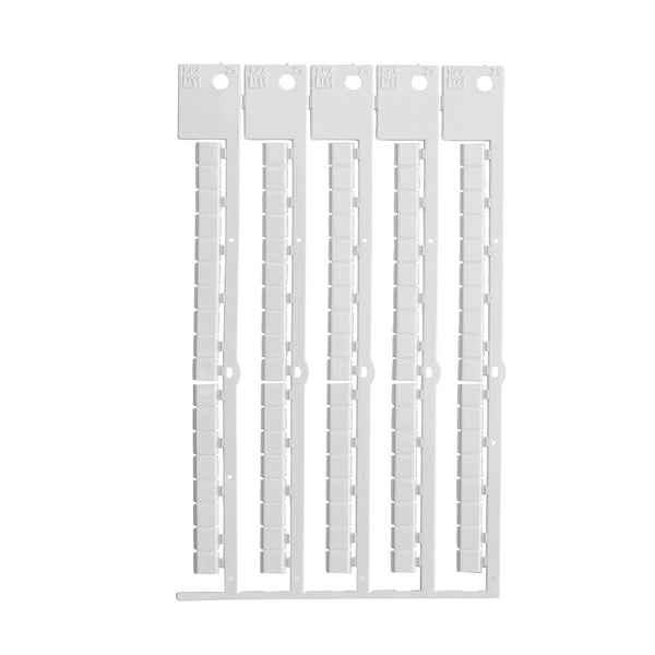 Brady TERMINAL BLOCK TAG, PH, 6X5-6 FLAT Terminal Block Tags - 6mm x 5mm, 6mm Pitch SA1228