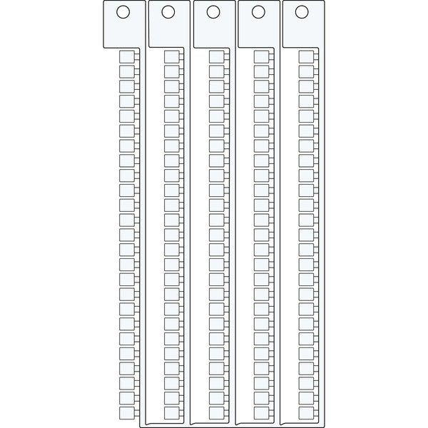 Brady TERMINAL BLOCK TAGS 4,2X5-4,2 PHO.ZS Terminal Block Tags - 4.2mm x 5mm, 5mm Pitch SA1248