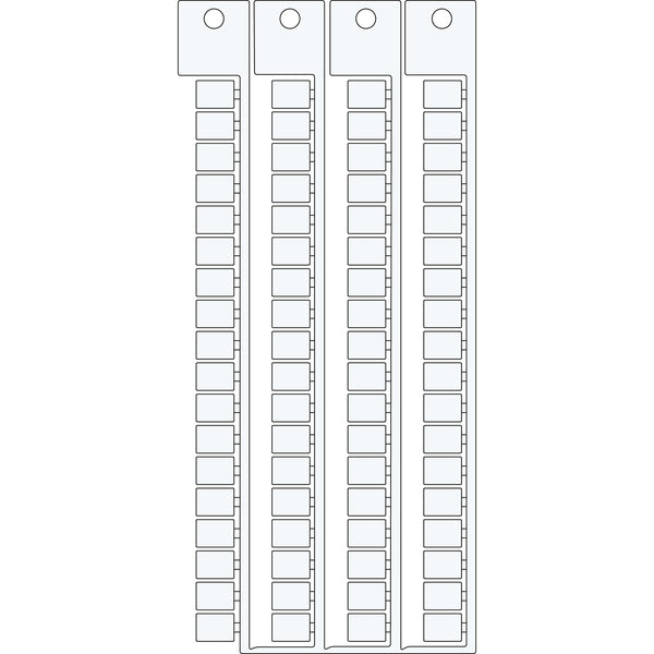 Brady TERMINAL BLOCK TAGS6 8,2-6 MOD Terminal Block Tags - 6mm x 8.2mm, 6mm Pitch SA1430