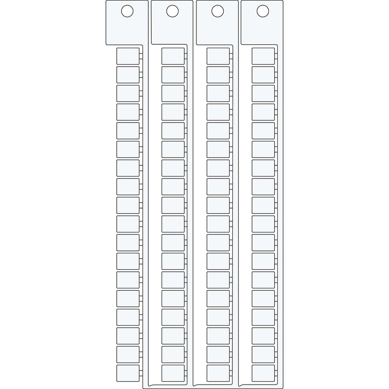 Brady TERMINAL BLOCK TAGS6 8,2-6 MOD Terminal Block Tags - 6mm x 8.2mm, 6mm Pitch SA1430